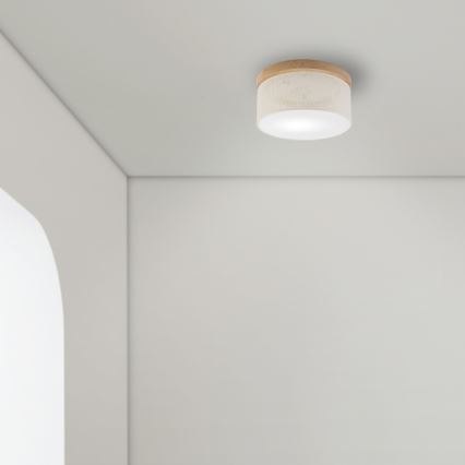 Brilagi - LED Stropní svítidlo BELLADONNA 1xE27/15W/230V pr. 30 cm krémová/dub