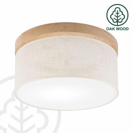 Brilagi - LED Stropní svítidlo BELLADONNA 1xE27/15W/230V pr. 30 cm krémová/dub
