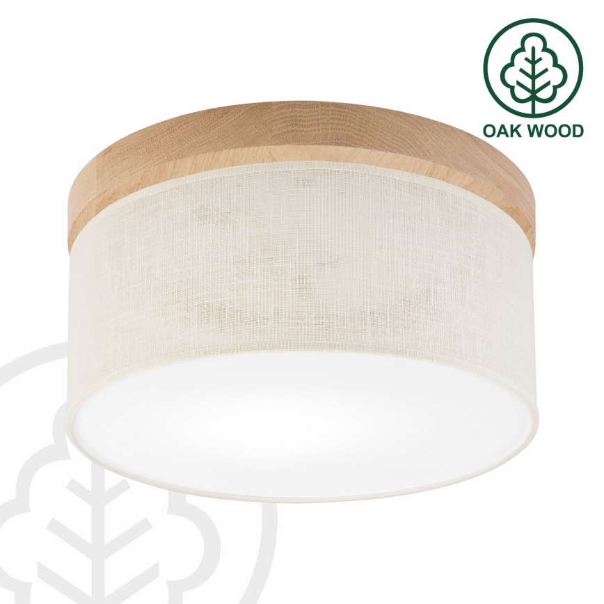 Brilagi - LED Stropní svítidlo BELLADONNA 1xE27/15W/230V pr. 30 cm krémová/dub