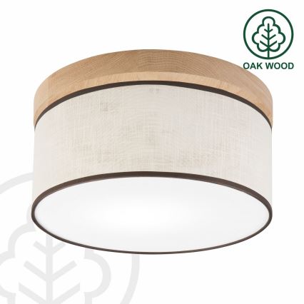 Brilagi - LED Stropní svítidlo BELLADONNA 1xE27/15W/230V pr. 30 cm krémová/dub