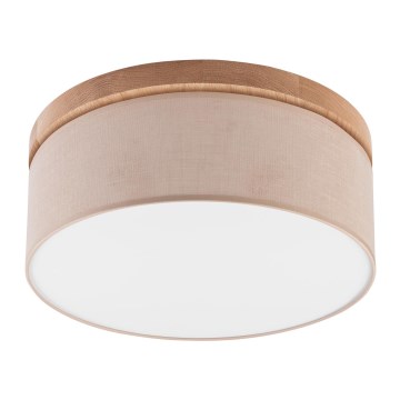 Brilagi - LED Stropní svítidlo BELLADONNA 2xE27/15W/230V pr. 40 cm béžová/dub