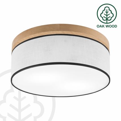 Brilagi - LED Stropní svítidlo BELLADONNA 2xE27/15W/230V pr. 40 cm bílá/dub