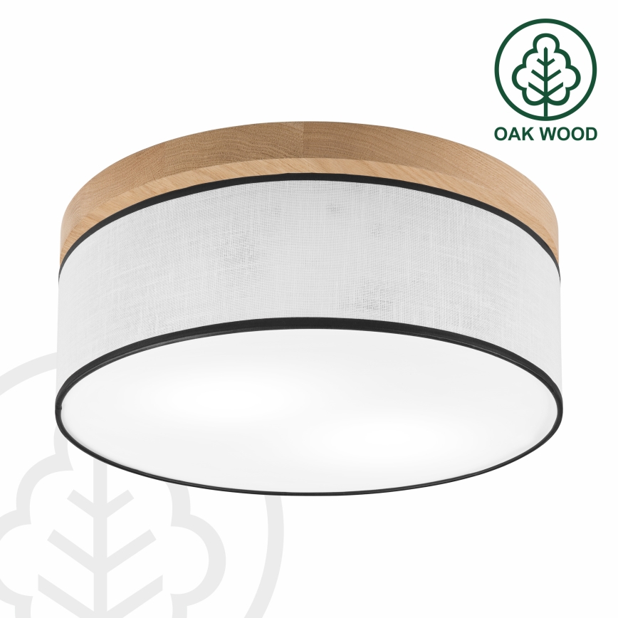 Brilagi - LED Stropní svítidlo BELLADONNA 2xE27/15W/230V pr. 40 cm bílá/dub