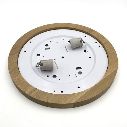 Brilagi - LED Stropní svítidlo BELLADONNA 2xE27/15W/230V pr. 40 cm bílá/dub