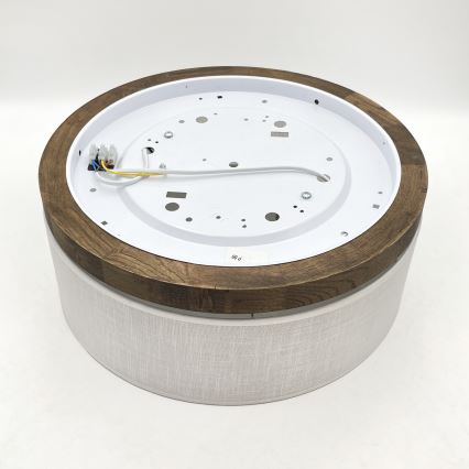 BRILAGI - LED Stropní svítidlo BELLADONNA 2xE27/15W/230V pr. 40 cm bílá/dub ořech