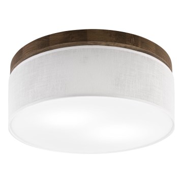 Brilagi - LED Stropní svítidlo BELLADONNA 2xE27/15W/230V pr. 40 cm bílá/dub ořech