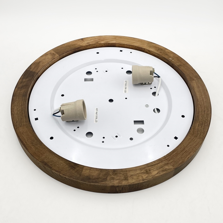 Brilagi - LED Stropní svítidlo BELLADONNA 2xE27/15W/230V pr. 40 cm bílá/dub ořech