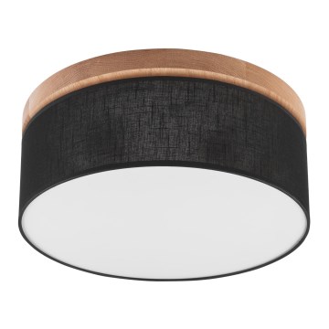 Brilagi - LED Stropní svítidlo BELLADONNA 2xE27/15W/230V pr. 40 cm černá/dub