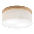 Brilagi - LED Stropní svítidlo BELLADONNA 2xE27/15W/230V pr. 40 cm krémová/dub