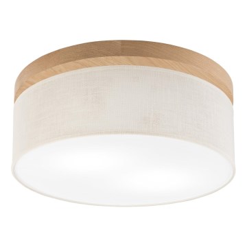 Brilagi - LED Stropní svítidlo BELLADONNA 2xE27/15W/230V pr. 40 cm krémová/dub