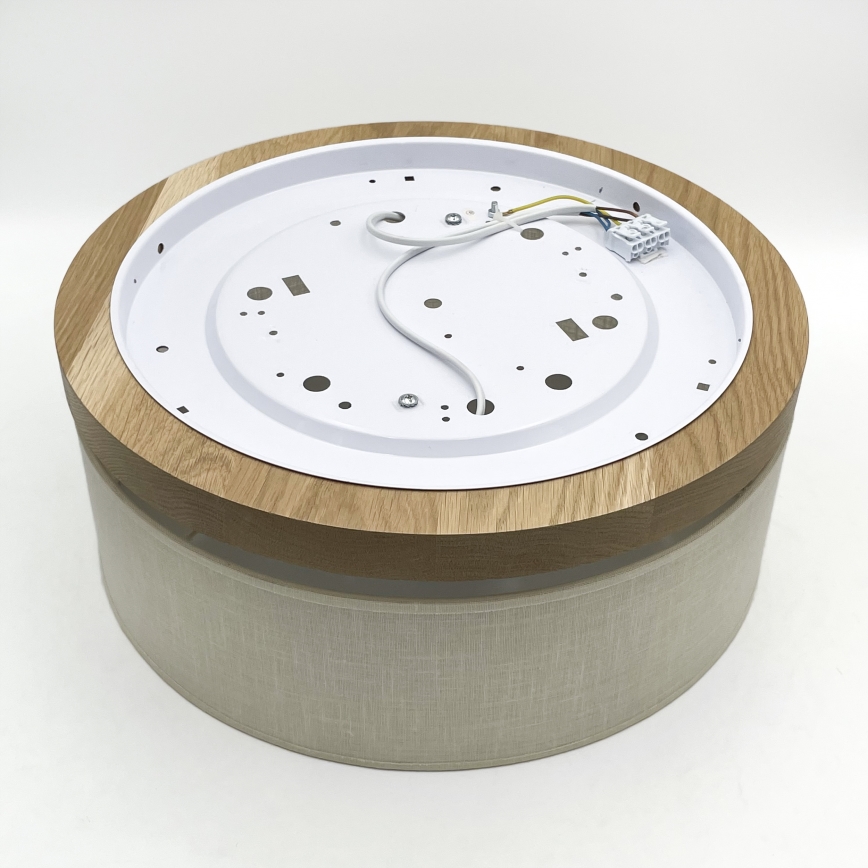 Brilagi - LED Stropní svítidlo BELLADONNA 2xE27/15W/230V pr. 40 cm krémová/dub