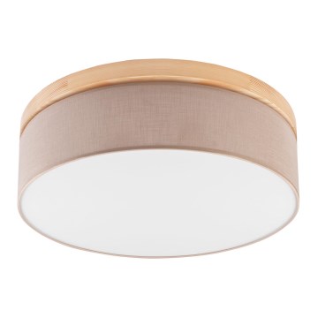 Brilagi - LED Stropní svítidlo BELLADONNA 3xE27/15W/230V pr. 50 cm béžová/borovice