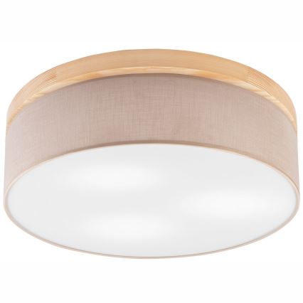 Brilagi - LED Stropní svítidlo BELLADONNA 3xE27/15W/230V pr. 50 cm béžová/borovice