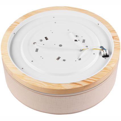 Brilagi - LED Stropní svítidlo BELLADONNA 3xE27/15W/230V pr. 50 cm béžová/borovice