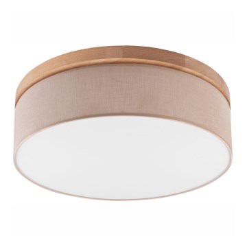 Brilagi - LED Stropní svítidlo BELLADONNA 3xE27/15W/230V pr. 50 cm béžová/dub