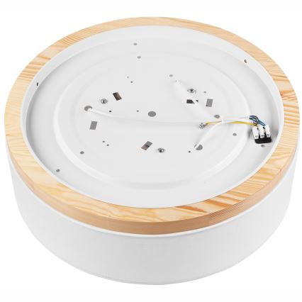 Brilagi - LED Stropní svítidlo BELLADONNA 3xE27/15W/230V pr. 50 cm bílá/borovice
