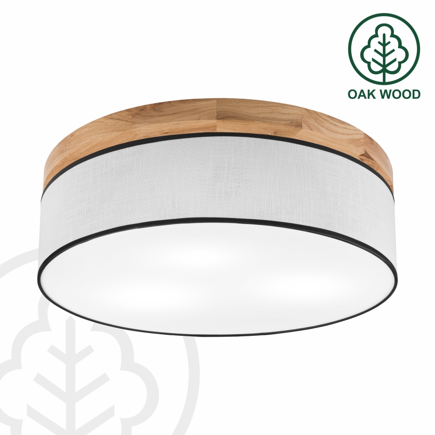 Brilagi - LED Stropní svítidlo BELLADONNA 3xE27/15W/230V pr. 50 cm bílá/dub