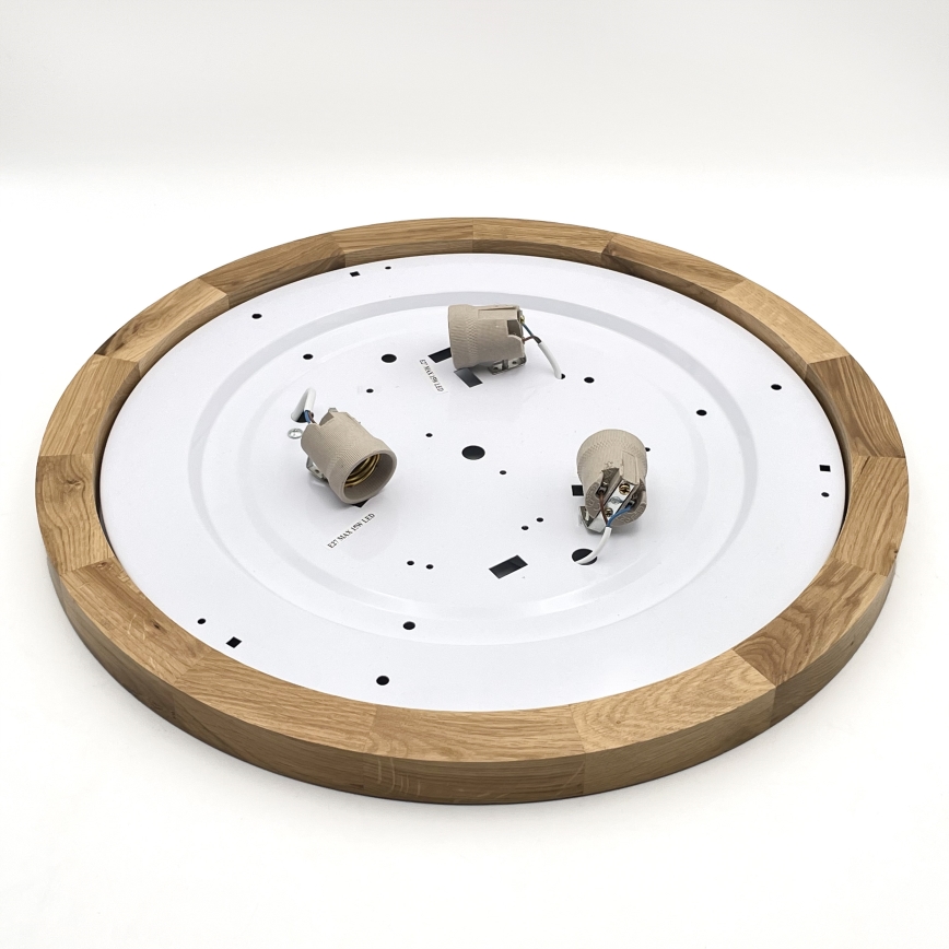 Brilagi - LED Stropní svítidlo BELLADONNA 3xE27/15W/230V pr. 50 cm bílá/dub