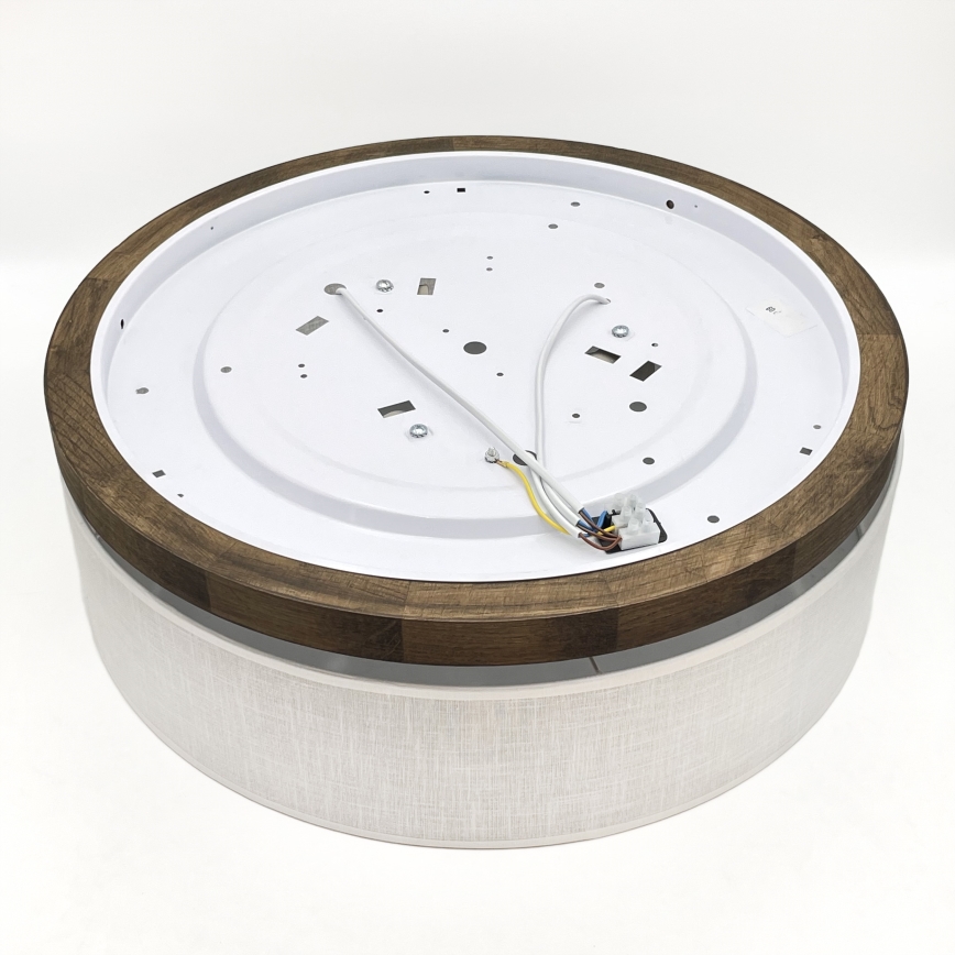 Brilagi - LED Stropní svítidlo BELLADONNA 3xE27/15W/230V pr. 50 cm bílá/dub ořech
