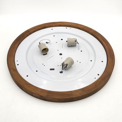 Brilagi - LED Stropní svítidlo BELLADONNA 3xE27/15W/230V pr. 50 cm bílá/dub třešeň