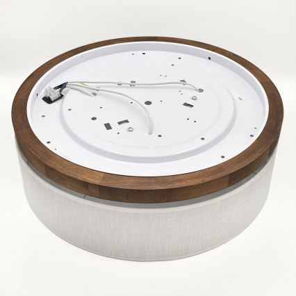 Brilagi - LED Stropní svítidlo BELLADONNA 3xE27/15W/230V pr. 50 cm bílá/dub třešeň