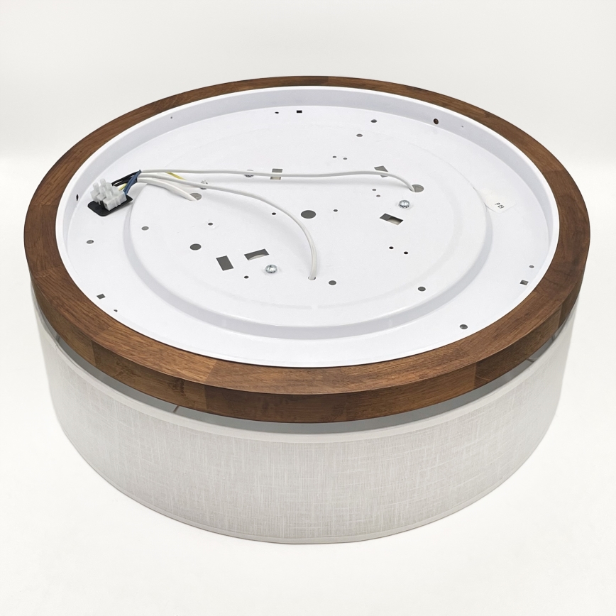 Brilagi - LED Stropní svítidlo BELLADONNA 3xE27/15W/230V pr. 50 cm bílá/dub třešeň