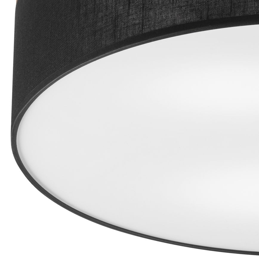 Brilagi - LED Stropní svítidlo BELLADONNA 3xE27/15W/230V pr. 50 cm černá/borovice