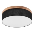 Brilagi - LED Stropní svítidlo BELLADONNA 3xE27/15W/230V pr. 50 cm černá/dub