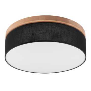 Brilagi - LED Stropní svítidlo BELLADONNA 3xE27/15W/230V pr. 50 cm černá/dub