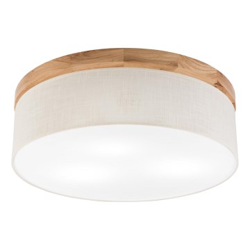 Brilagi - LED Stropní svítidlo BELLADONNA 3xE27/15W/230V pr. 50 cm krémová/dub