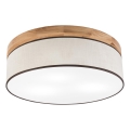 Brilagi - LED Stropní svítidlo BELLADONNA 3xE27/15W/230V pr. 50 cm krémová/dub