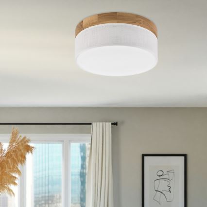 Brilagi - LED Stropní svítidlo BELLADONNA LED/20W/230V pr. 30 cm bílá/dub