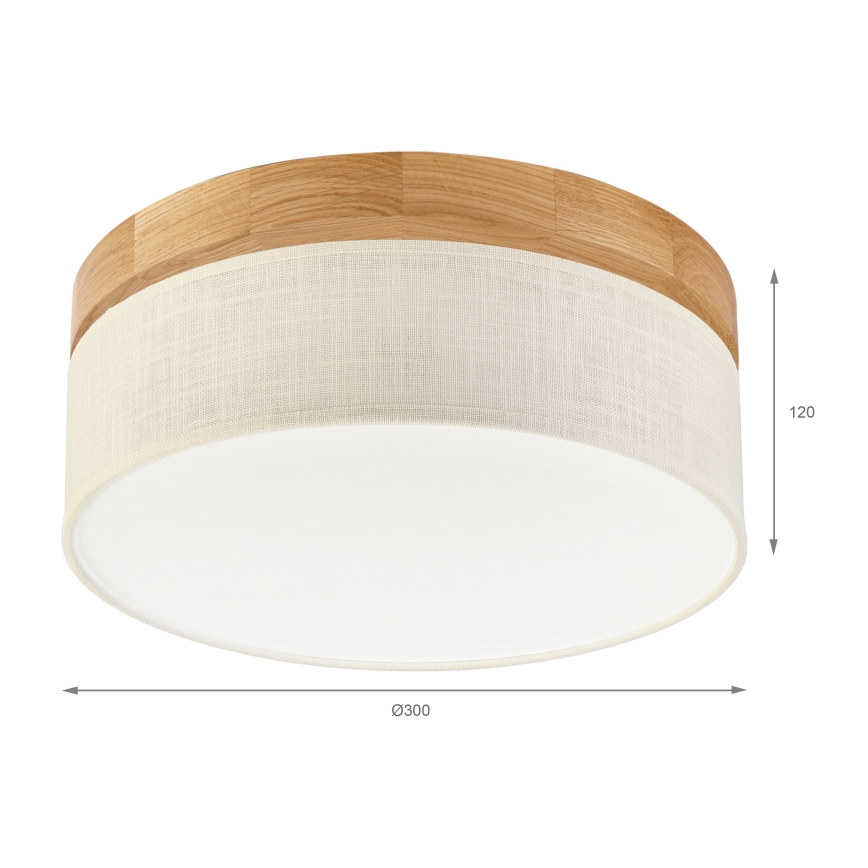 Brilagi - LED Stropní svítidlo BELLADONNA LED/20W/230V pr. 30 cm krémová/dub
