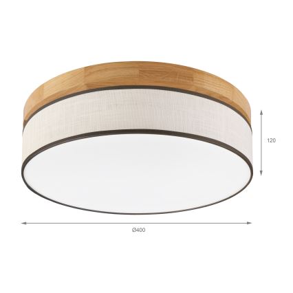 Brilagi - LED Stropní svítidlo BELLADONNA LED/36W/230V pr. 40 cm krémová/dub