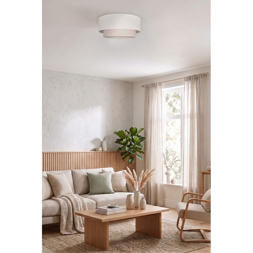 Brilagi - LED Stropní svítidlo BOHO ECO 1xE27/10W/230V pr. 40 cm krémová