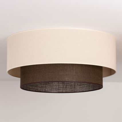 Brilagi - LED Stropní svítidlo BOHO STYLE 3xE27/15W/230V pr. 60 cm krémová/hnědá