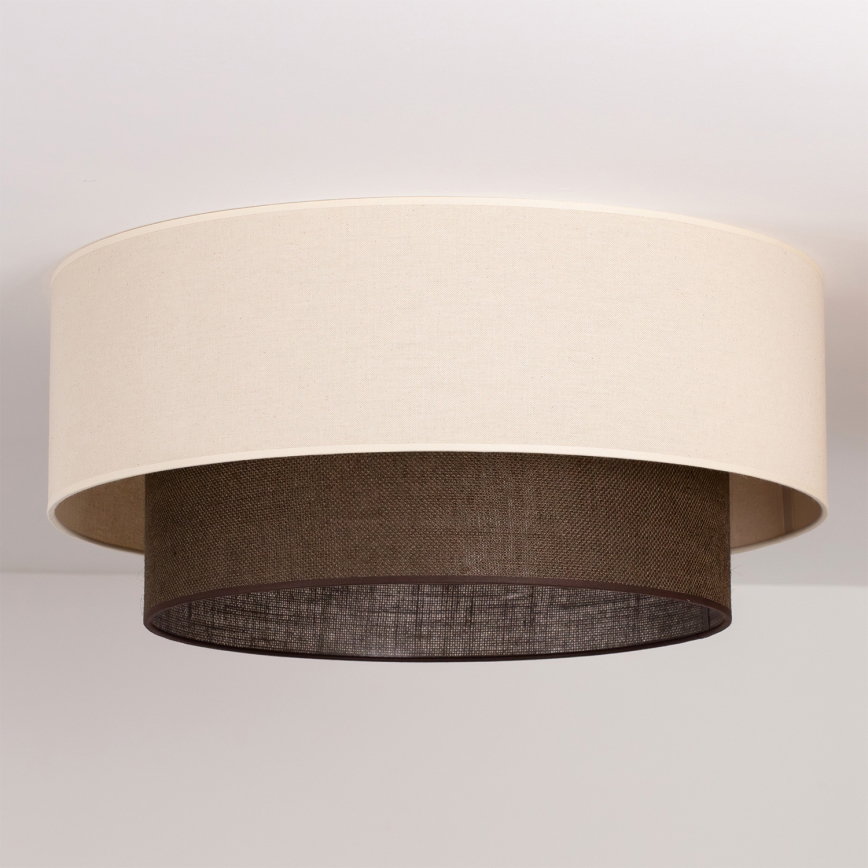 Brilagi - LED Stropní svítidlo BOHO STYLE 3xE27/15W/230V pr. 60 cm krémová/hnědá