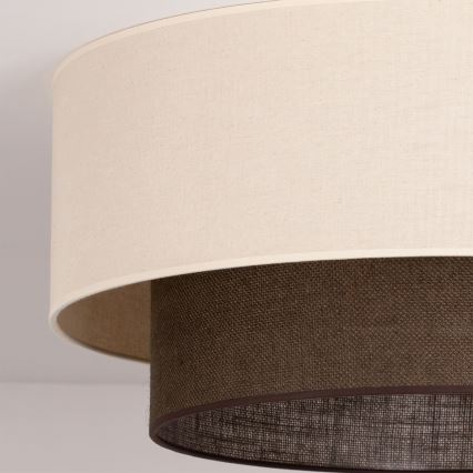 Brilagi - LED Stropní svítidlo BOHO STYLE 3xE27/15W/230V pr. 60 cm krémová/hnědá