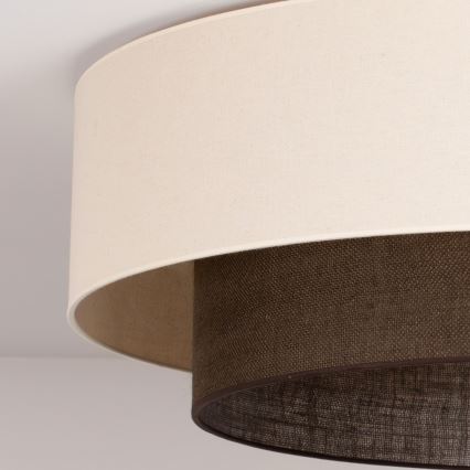 Brilagi - LED Stropní svítidlo BOHO STYLE 3xE27/15W/230V pr. 80 cm krémová/hnědá