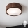 Brilagi - LED Stropní svítidlo CARVALHO 1xE27/15W/230V dub ořech pr. 27 cm