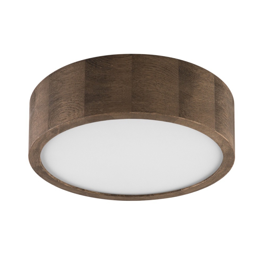 Brilagi - LED Stropní svítidlo CARVALHO 1xE27/15W/230V dub ořech pr. 27 cm