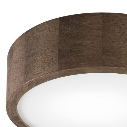 Brilagi - LED Stropní svítidlo CARVALHO 1xE27/15W/230V dub ořech pr. 27 cm