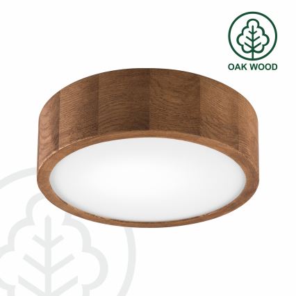 BRILAGI - LED Stropní svítidlo CARVALHO 1xE27/15W/230V dub třešeň pr. 27 cm