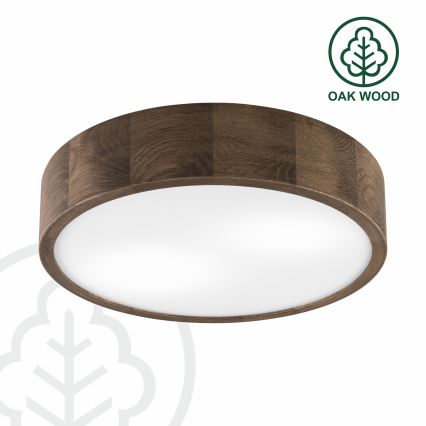 Brilagi - LED Stropní svítidlo CARVALHO 2xE27/15W/230V dub ořech pr. 37 cm