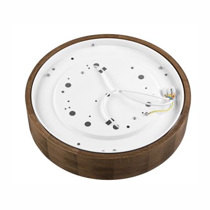 Brilagi - LED Stropní svítidlo CARVALHO 2xE27/15W/230V dub ořech pr. 37 cm