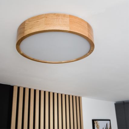Brilagi - LED Stropní svítidlo CARVALHO 2xE27/15W/230V dub pr. 37,5 cm