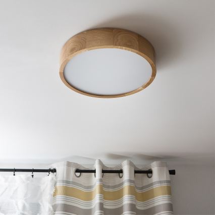 Brilagi - LED Stropní svítidlo CARVALHO 2xE27/15W/230V dub pr. 37,5 cm