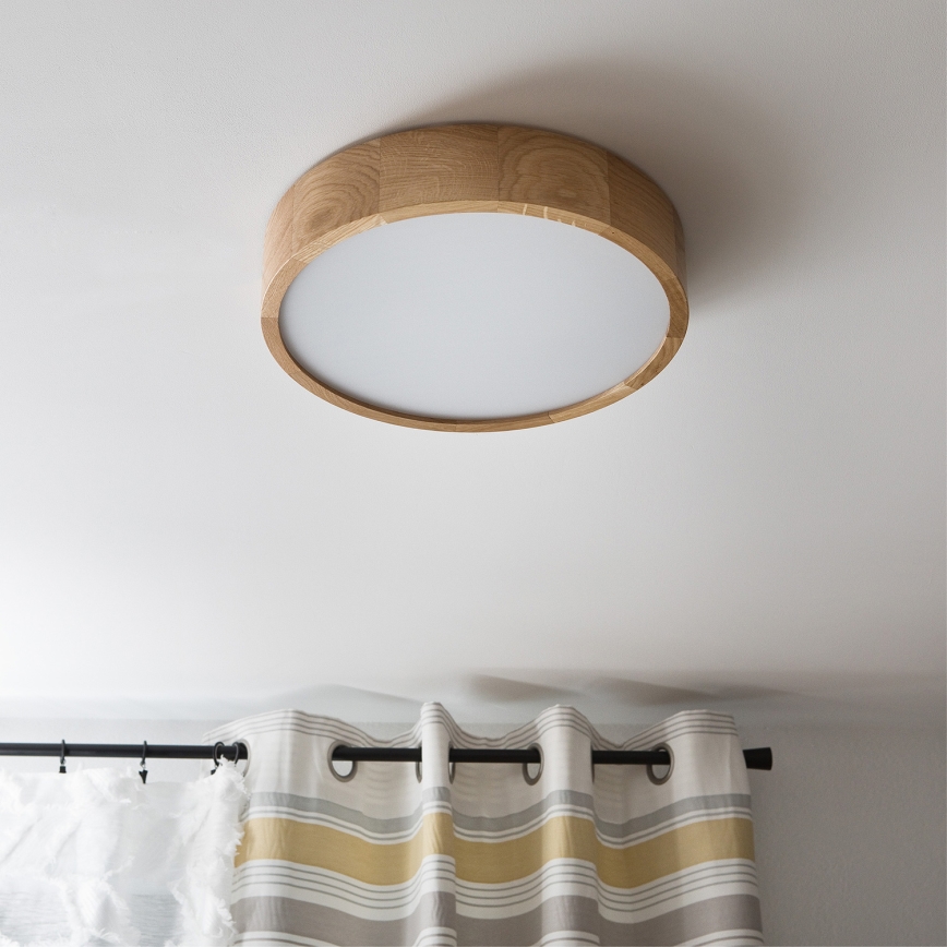 Brilagi - LED Stropní svítidlo CARVALHO 2xE27/15W/230V dub pr. 37,5 cm