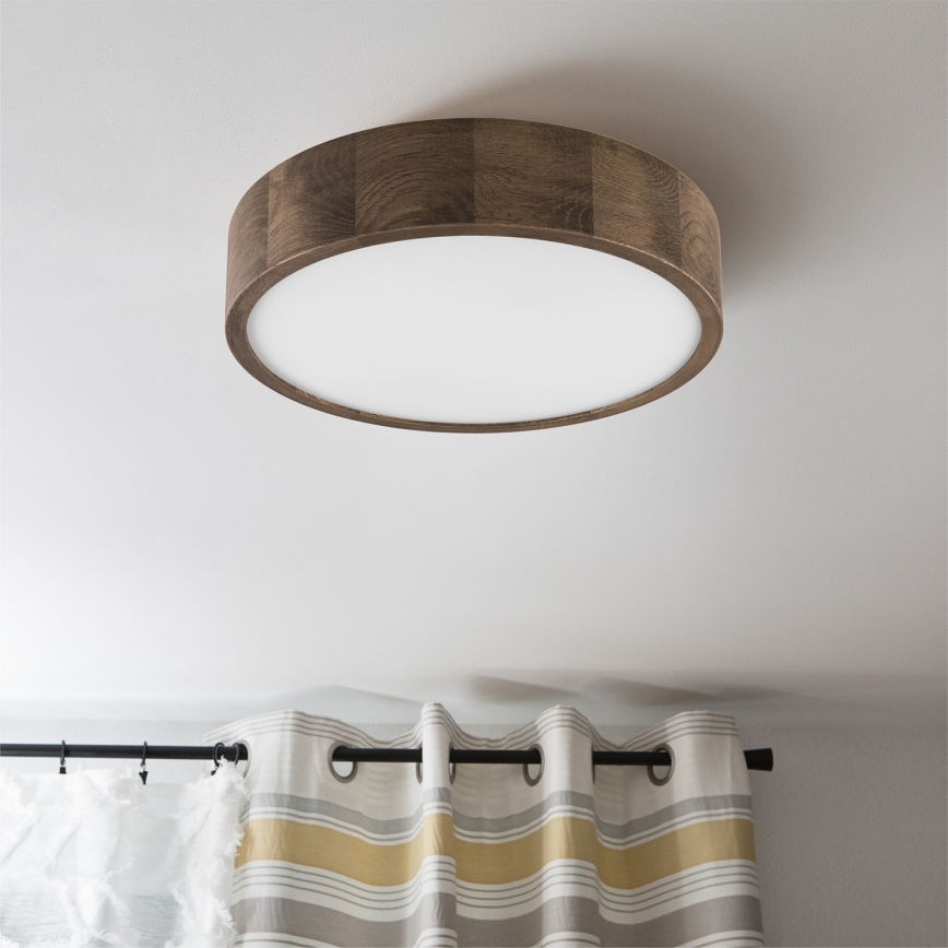 Brilagi - LED Stropní svítidlo CARVALHO 2xE27/60W/230V dub ořech pr. 37 cm