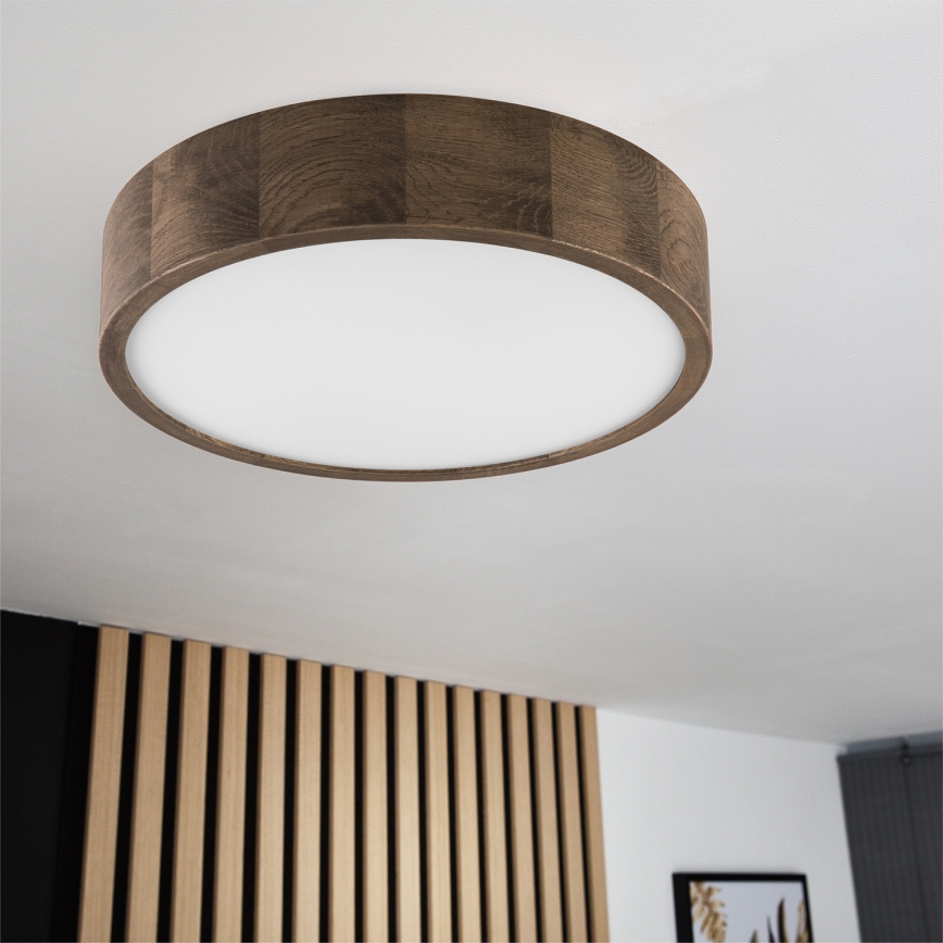 Brilagi - LED Stropní svítidlo CARVALHO 2xE27/60W/230V dub ořech pr. 37 cm